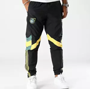 Adidas Jamaica JFF Soccer National Team OG Pants Zip Pockets Men's Sizes New - Picture 1 of 14