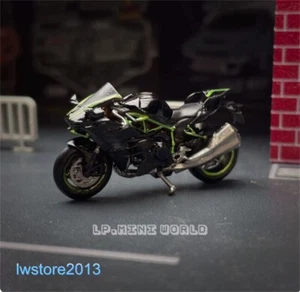 1/87 Green Motorcycle Scene Props Miniatures Figures Model For Cars Vehicles Toy - Picture 1 of 6