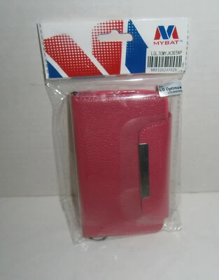 NIP MYBAT Hot Pink Jacket Wallet Magnetic Closure Optimus L70  LS620  Ultimate 2 - Image 1 of 4