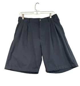 Nike Golf Men's Shorts Size 34 x 9" Inseam Dri-Fit Dark Navy Blue, Pleated Front - Picture 1 of 6