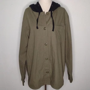 NWOT Volcom Women's Green/Black/Hooded Jacket Size S(4/6) - Picture 1 of 12
