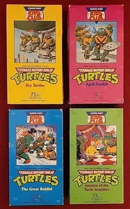 Teenage Mutant Ninja Turtles VHS Burger King Kids Club Set 4/4 TMNT 1990 Lot - Imagen 1 de 24