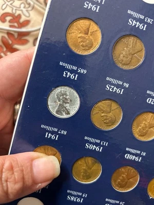 1943 Wheat Penny No Mint Mark Rare - Image 1 of 3