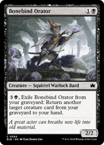 MTG Bonebind Orator BloomBurrow Ccommon Creature Squirrel Warlock Bard NM - Picture 1 of 2
