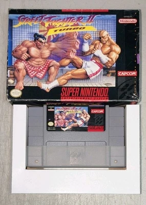 Street Fighter II: Turbo (Super Nintendo SNES) Cart w/ Box (No Manual) - Image 1 of 4