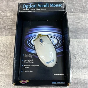 Micro Innovations PS/2 Wired Mouse Classic Logo PD430P Vintage NOS In Box - Picture 1 of 5