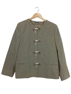 LANDHAUS BY C&A Blazer corto Mujeres Blazer Talla EU 40 gris claro - Imagen 1 de 4