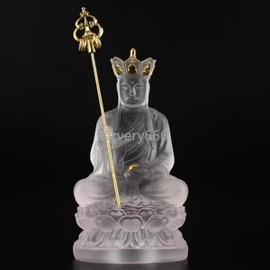 Statua tradizionale Ksitigarbha Bodhisattva Buddha decorazione artigianale ornamento - Foto 1 di 5