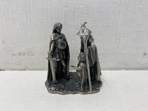 Gandalf, Frodo and Strider 5047 LOTR Pewter Ornament by Tudor Mint - Picture 1 of 10