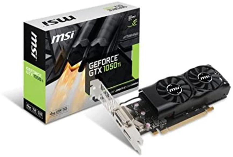 MSI Low Profile Graphics Card GEFORCE GTX 1050 TI 4GT LP F/S w/Tracking# Japan - Image 1 of 4