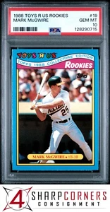 Toys R US Rookies 1988 #19 Mark McGWIRE Athletics PSA 10 - Imagen 1 de 3