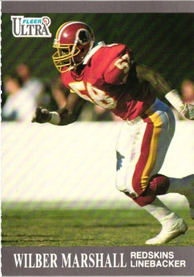 1991 Fleer Ultra - Wilber Marshall #273 - Redskins - Image 1 of 2
