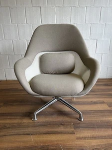 Coalesse SW_1 Design-Loungesessel drehbar grau Alu bequem - Bild 1 von 7