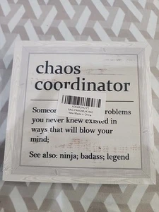 Chaos Coordinator Definition Office Decor, Appreciation Thank You Gift for Women - Bild 1 von 2