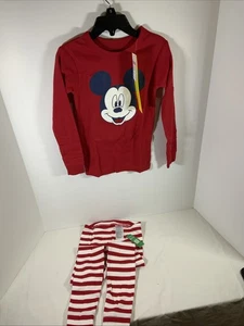 Baby Gap Disney Jungen Mickey Mouse Bio-Baumwolle PJ Set Langarm 6 Jahre Neu mit Etikett - Bild 1 von 12