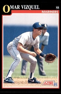 1991 Score #299 Omar Vizquel - Bild 1 von 2