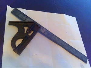 L.S. Starrett No. 4 Combination Square - Picture 1 of 4
