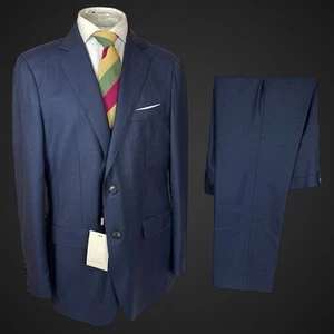 Suit Supply 46R 40R Sienna Suit Blue Wool Navy BNWT 56 28 Vitale Barberis City - Picture 1 of 19