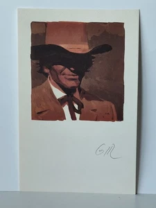 MINI IMPRESIÓN ARTÍSTICA FIRMADA BLUEBERRY EX LIBRIS de Jean Giraud Moebius - Imagen 1 de 4