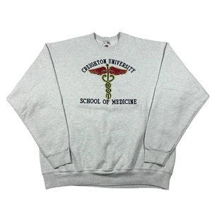 Sudadera De Colección Años 90 Creighton University School of Medicine Talla 2XL Hecha en EE. UU. - Imagen 1 de 9