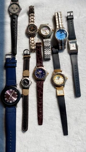 Vintage TOMMY HILFIGER Watch Lot - 9 Pcs ALL Tommy H. - Watchmaker Parts Repair - Picture 1 of 18