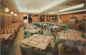 Postal interior restaurante Petco Bar-B-Q Detroit MI Michigan década de 1960 a15090 - Imagen 1 de 8