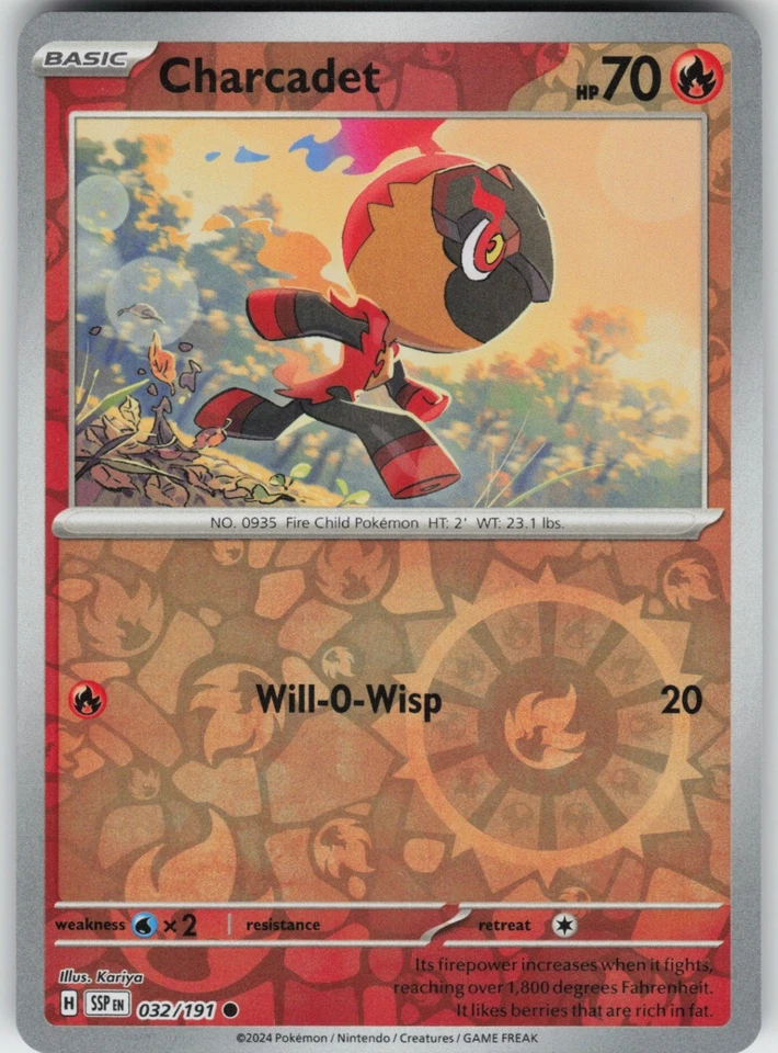 PO-01 Reverse Holo Charcadet - 032/191 SV08: Surging Sparks - Image 1 of 1
