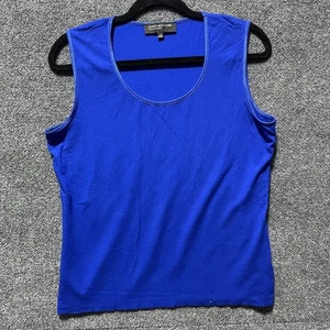 Jones New York Collection Tank Top Womens Large Sleeveless Basic Stretch Rayon - Picture 1 of 6