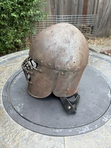 Vintage Metal Helmet Knight - Picture 1 of 11