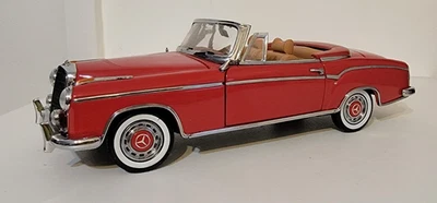 SUN STAR 1958 MERCEDES-BENZ 220SE RED 1:18 SCALE - NO BOX - Image 1 of 4