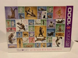 Yoga Katzen Kommen Sie in Kontakt mit Ihrer inneren Katze 1000 Teile Eurographics Puzzle - Bild 1 von 2