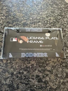 NEW! LOS ANGELES Dodgers MLB License Plate Cover - Black - Picture 1 of 1