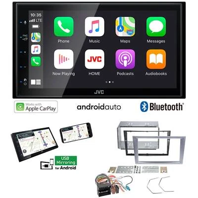 JVC Autoradio Apple CarPlay Android Auto für Opel Tigra Twintop matt-chrome - Bild 1 von 4