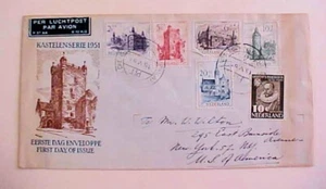 NETHERLANDS FDC 1951 TO USA CACHETED - Picture 1 of 1