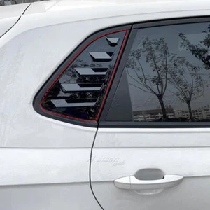 Rear Window Louvers Shutters Cover Black For Polo 6 5Dr Hatchback 2017-2023 - Picture 1 of 6