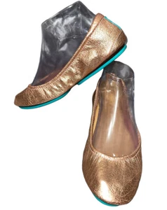 TIEKS DAMEN METALLIC ROSE FLACHE LEDER OBERMATERIAL GRÖSSE 7M - Bild 1 von 7