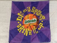 1996 Gatorade Bandana Basketball Life is a Sport Drink it Up 21” x 20” Kozik