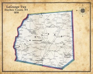 1858 Map of LaGrange Township Dutchess County New York - Picture 1 of 3