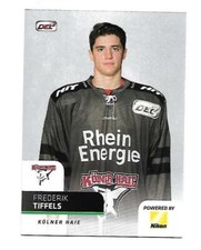 DEL Playercard 18/19 - Frederik Tiffels - Cologne Sharks #181 - Wilkes-Barre/Scran