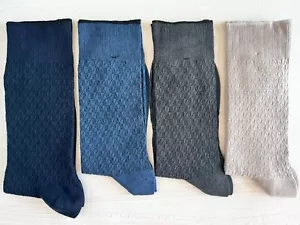 Premimum 4 Pairs Men’s Bamboo Dress Socks – Breathable Everyday Work Socks - Picture 1 of 13