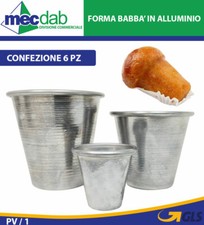 Forma Babà Stampo Bicchiere In Alluminio Stampo Grande Medio e Mignon