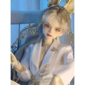 Cool 1/4 BJD Doll SD Resin Joint Eyes Face Makeup Young Male Boy Bare Doll Gift - Bild 1 von 8