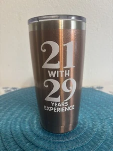 Bicchiere 50° Compleanno Regali per Uomo Donna Amici 16+ Oz Acciaio Inox Sottovuoto - Foto 1 di 7