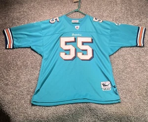 RAR Mitchell & Ness Seau #55 Miami Dolphins Throwback Trikot Herren Gr. 56 - Bild 1 von 11