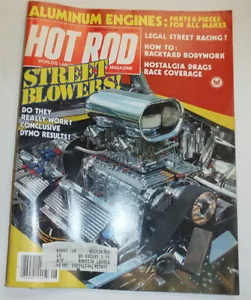 Hot Rod Magazine Street Blowers & Legal Street Racing August 1983 010515R - Picture 1 of 1