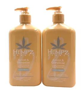 Hempz Apricot & Clementine Smoothing Herbal Body Moisturizer 17 fl.oz-2 Pack - Picture 1 of 1
