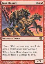 LAVA HOUNDS X4 4 4X 8th Edition MTG Magic the Gathering Cards DJMagic