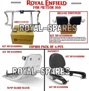 Genuine Royal Enfield "COMBO PACK OF 4 PCS" For Meteor 350 - Express Shipping - Picture 1 of 21