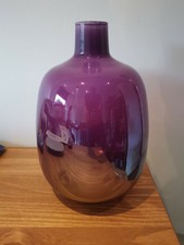 Aubergine Lustre Recycled Glass Osaka Bottle - BNIB