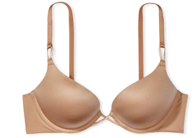 VICTORIA'S SECRET Bombshell Add-2-cups Satin Push Up Bra size 36 C - Image 1 of 3